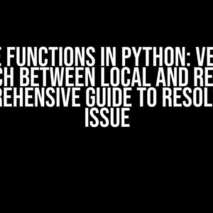 Azure Functions in Python: Version Mismatch between Local and Remote – A Comprehensive Guide to Resolve the Issue