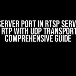 Finding Server Port in RTSP Server Based on RTP with UDP Transport: A Comprehensive Guide